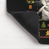 Funny Smoking Cat Meme Christmas Ugly Sweaters For Muismat (Hoek)