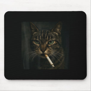 Funny Smoking Cat, Sigaret Kat Gen Z Meme, Cat Muismat
