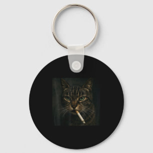 Funny Smoking Cat, Sigaret Kat Gen Z Meme, Cat Sleutelhanger