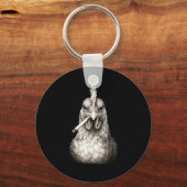 Funny Smoking Chicken Cigarette Gen Z Meme Farm An Sleutelhanger (Voorkant)