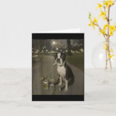 Funny Smoking Dog Meme Cigarette Gen Z Meme Dog Lo Kaart (Gele Bloem)