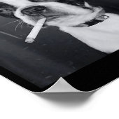 Funny Smoking Dog Meme Cigarette Gen Z Meme Dog Lo Poster (Hoek)