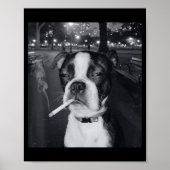 Funny Smoking Dog Meme Cigarette Gen Z Meme Dog Lo Poster (Voorkant)