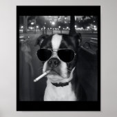 Funny Smoking Dog Meme Cigarette Gen Z Meme Dog Lo Poster (Voorkant)