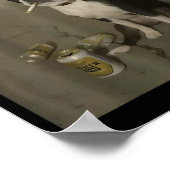 Funny Smoking Dog Meme Cigarette Gen Z Meme Dog Lo Poster (Hoek)