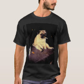 Funny Smoking Dog Pug Meme  T-shirt (Voorkant)