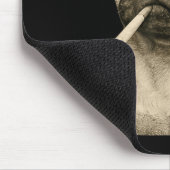 Funny Smoking Pug Dog Cigarette Gen Z Meme Graphic Muismat (Hoek)