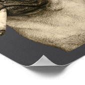 Funny Smoking Pug Dog Cigarette Gen Z Meme Graphic Poster (Hoek)