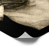 Funny Smoking Pug Dog Cigarette Gen Z Meme Graphic Poster (Hoek)