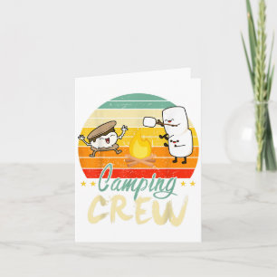 Funny Smore Camping Crew Familie Camper Kind Boy W Kaart