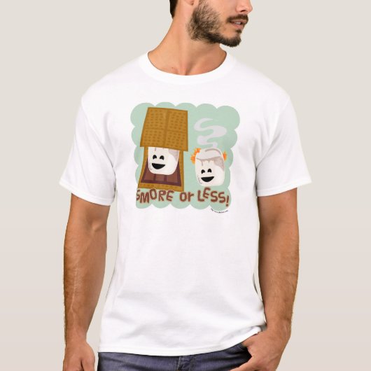 Funny Smore or Miness Cute Camp Cartoon T-shirt (Voorkant)