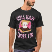 Funny Smores Camping Girls hebben nog meer vun Cam T-shirt (Voorkant)