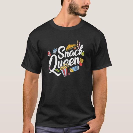 Funny Snack Lover Design voor meisjes Snack Qu T-shirt (Voorkant)