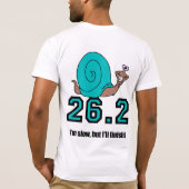 Funny snagelmarathon t-shirt (Achterkant)