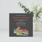Funny Snagnagels Uitnodiging voor kerstfeest (Staand voorkant)