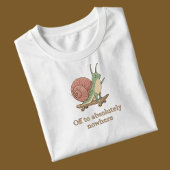 Funny Snail Skateboard T-Shirt – Cute Aesthetic
