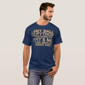 Funny  Snake Ball Python T-shirt (Voorkant volledig)