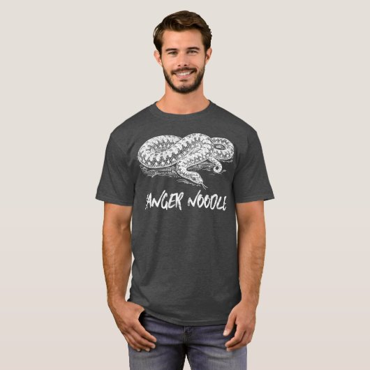 Funny Snake Danger Noodle Snek Meme Hognose T-shirt (Voorkant volledig)