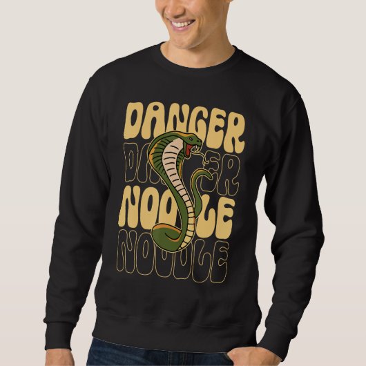 Funny Snake Lover Danger Noodle Trui (Voorkant)
