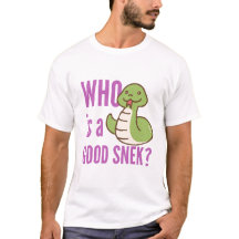 Funny Snake Lover T-shirt - "Wie is een goede snek