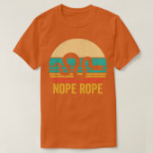 Funny Snake Nope Rope Retro T-shirt (Design voorkant)