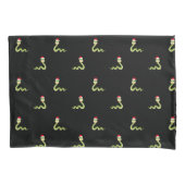 Funny Snake Santa Claus Pet Merry Kerstmis Kussensloop (Voorkant)