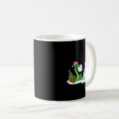 Funny Snake Snowman Christmas Tree Xmas Womens Men Koffiemok (Voorkant rechts)