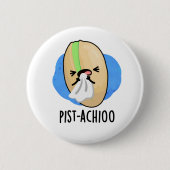 Funny Sneezing Nut Pistachio Pun Ronde Button 5,7 Cm (Voorkant)