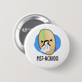 Funny Sneezing Nut Pistachio Pun Ronde Button 5,7 Cm (Voorkant /achterkant)