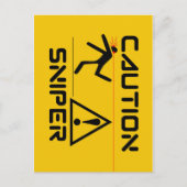 Funny Sniper Briefkaart (Voorkant)