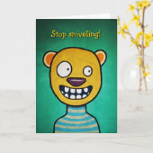 Funny Sniveling Birthday Card Kaart (Gele Bloem)
