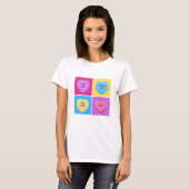 Funny Snoep Hearts Anti-Valentijnsdag T-shirt (Voorkant volledig)