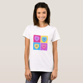 Funny Snoep Hearts Anti-Valentijnsdag T-shirt (Voorkant volledig)