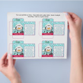 Funny Snoep Packet Penguin Poop met Gezegde Flyer (Hand)