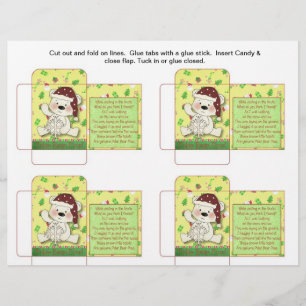 Funny Snoep Packet Polar Beer Poop met Gezegde Flyer