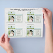 Funny Snoep Packet Snowman Poop met Gezegde Flyer (Hand)