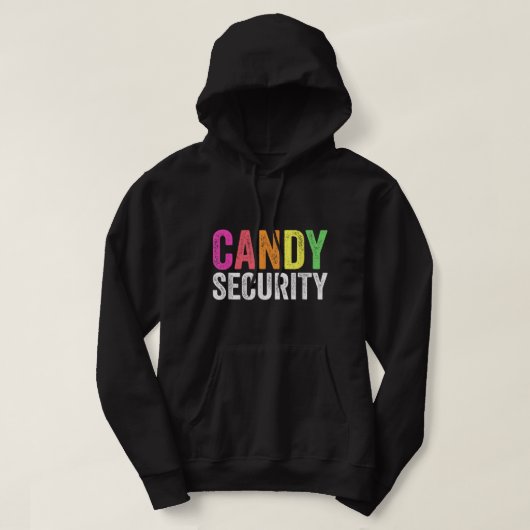 Funny Snoep Security Halloween Costume Hoodie (Design voorkant)