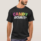 Funny Snoep Security Halloween Costume T-shirt (Voorkant)