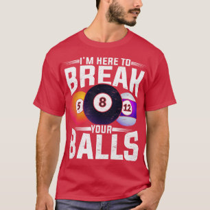 Funny Snooker 8 Ball Pool Billiard Player Billiard T-shirt