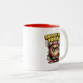 Funny Snooze Until Friday Alarm Clock Mug Tweekleurige Koffiemok (Voorkant rechts)