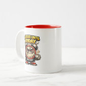 Funny Snooze Until Friday Alarm Clock Mug Tweekleurige Koffiemok (Voorkant links)