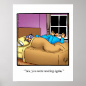 Funny Snoring Poster "Spectickles" (Voorkant)