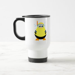 Funny Snorkel Diver Travel Mug Reisbeker