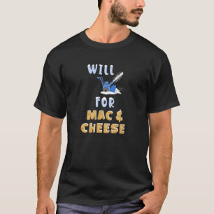 Funny Snow Blower Mac & Cheese Lover Snow Baling T-shirt