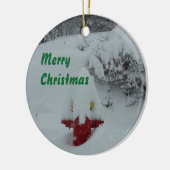 Funny Snow-cover Fire Hydrant Keramisch Ornament (Links)