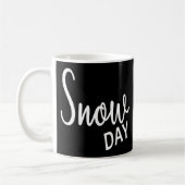 Funny Snow Day Black White Cold Winter Quottes Koffiemok (Links)