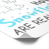 Funny Snow How Snowflakes Are Really Made Poster (Hoek)