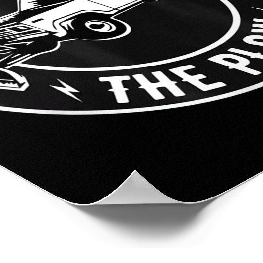 Funny Snow Plow - Don't Crowd The Plow  Poster (Hoek)