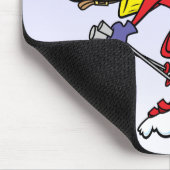 Funny Snow Skier Photo Face Sjabloon Muismat (Hoek)