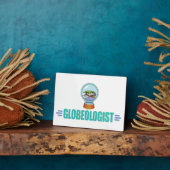 Funny Snow Wereldbol Fotoplaat (Zijkant)